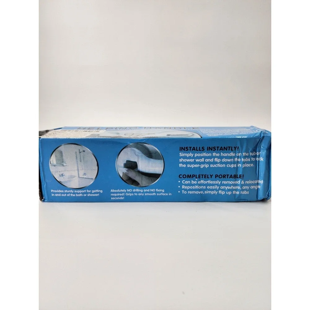 Helping Handle Instant Easy-to-Grip Safety Grab Bar Suction Cup Bathroom Shower